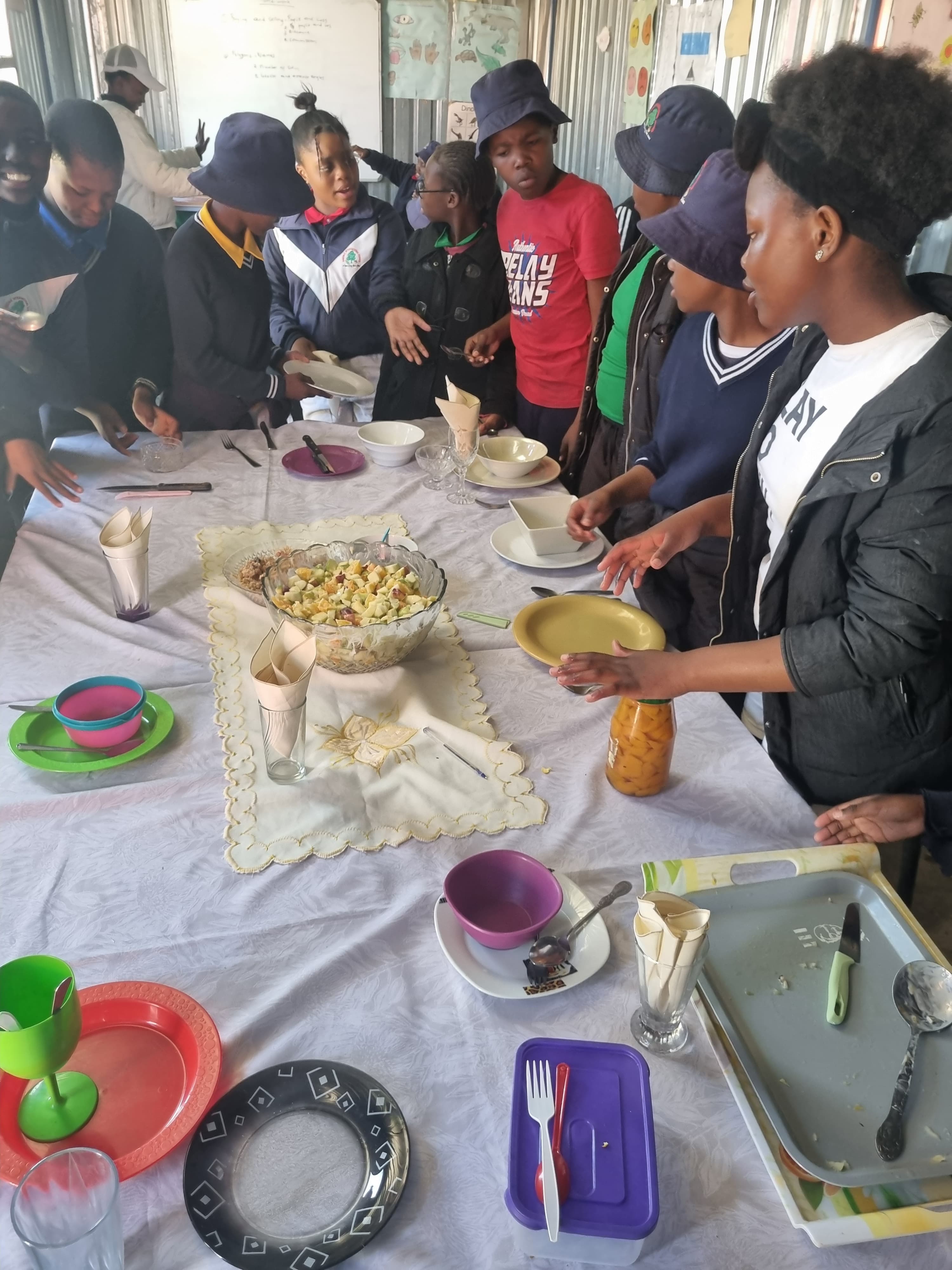 Pupils working on a science experiment